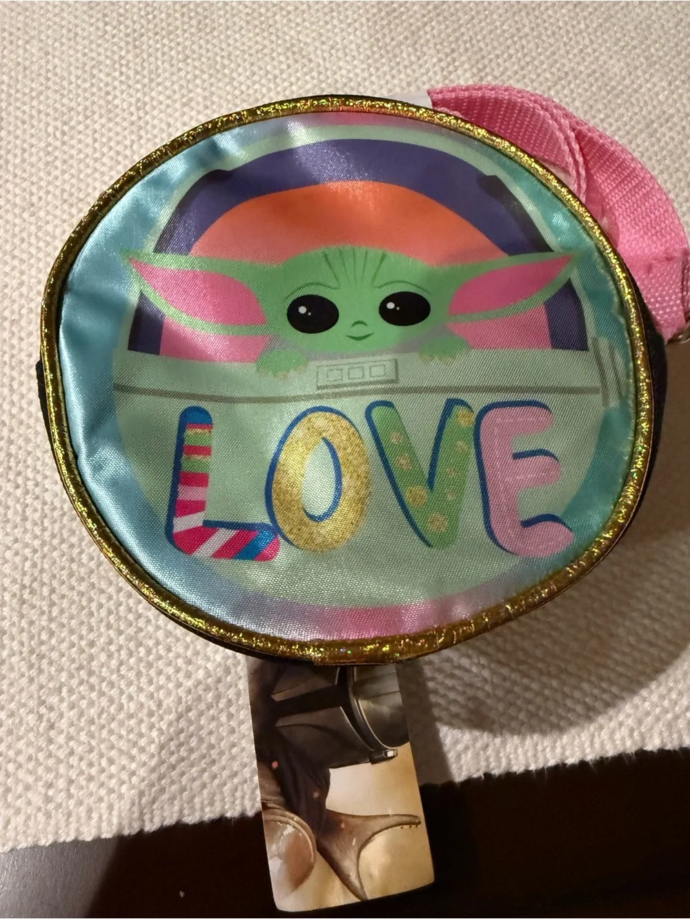 Star Wars Mandalorian Kids Crossbody Bag with Grogu LOVE Design *NWT